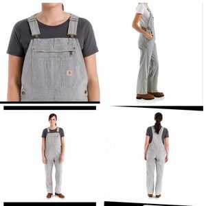 Carhartt  RAILROAD STRIPE DENIM BIB OVERALL women’s